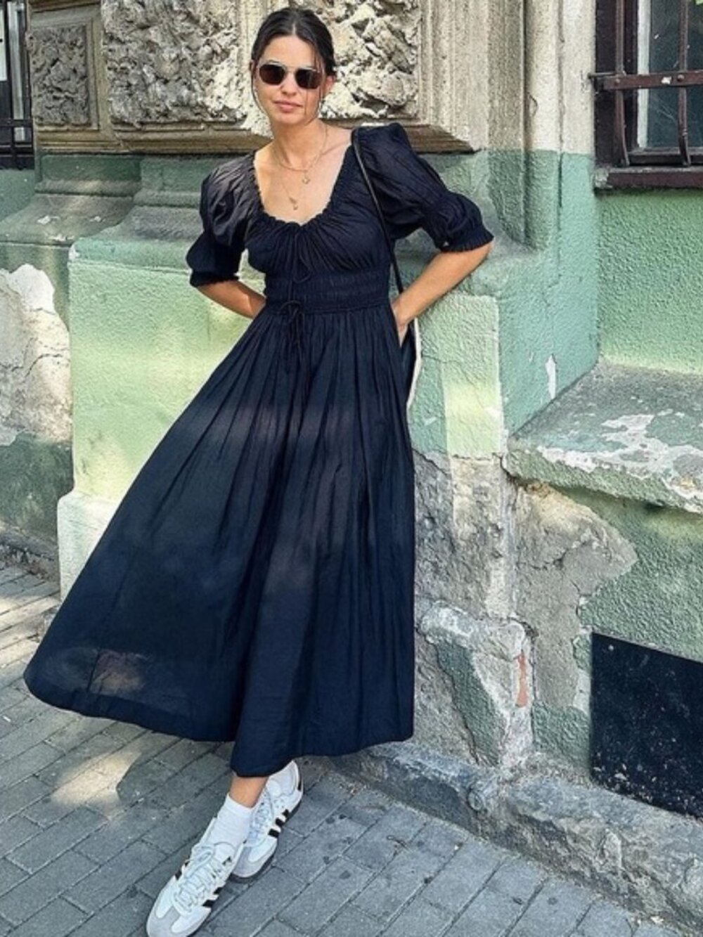 Doen Ischia Dress in Black - Picture 3 of 13